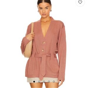 The Great-wayward Cardigan in Dust Pink. (S)